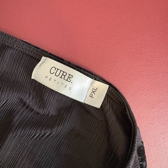 PXL Petite Black Roses Blouse Tie CURE - Picture 3 of 6